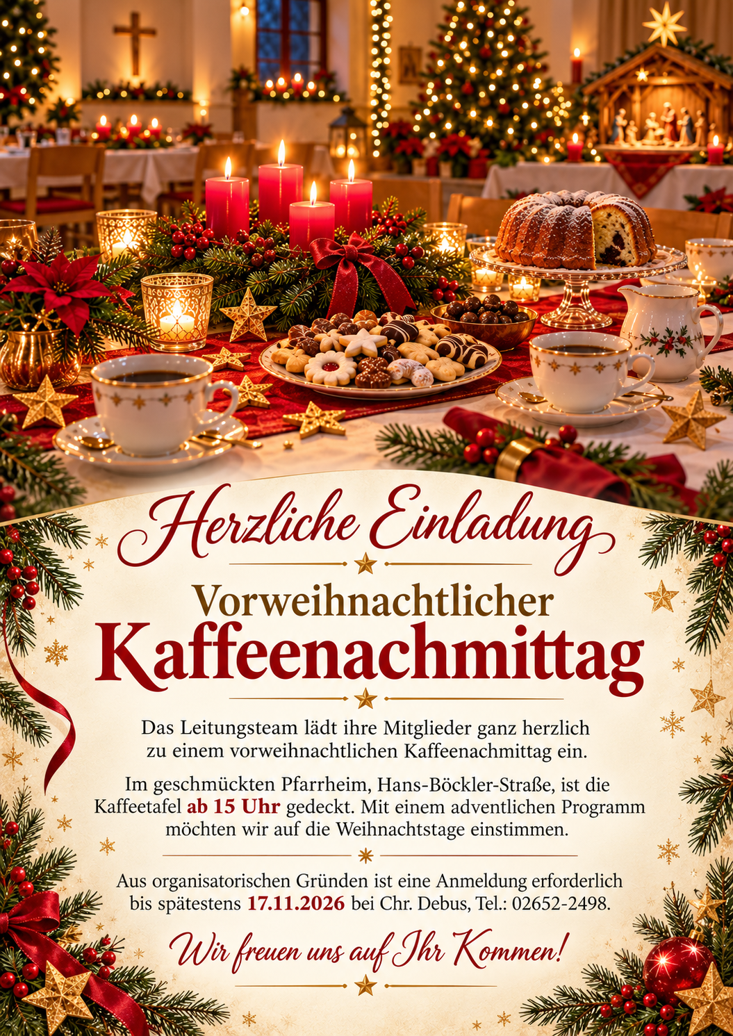Adventskaffee Plakat 2026
